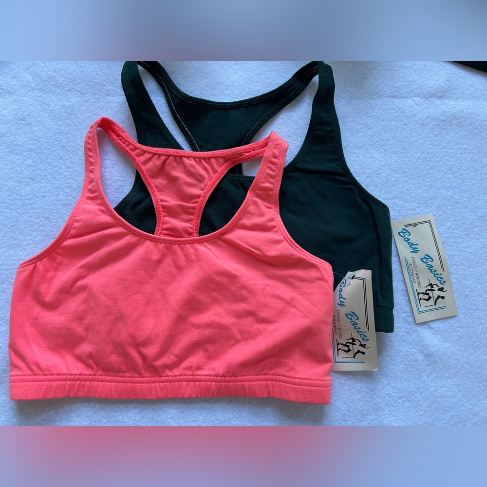 Vintage dance aerobics body basics sports bras